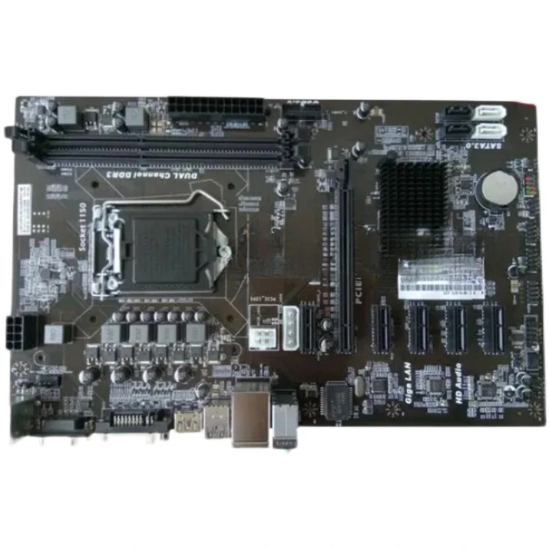 На Новый год коллекционный дисплей 6 карточек H81 основная плата Seven Rainbows H81A BTC