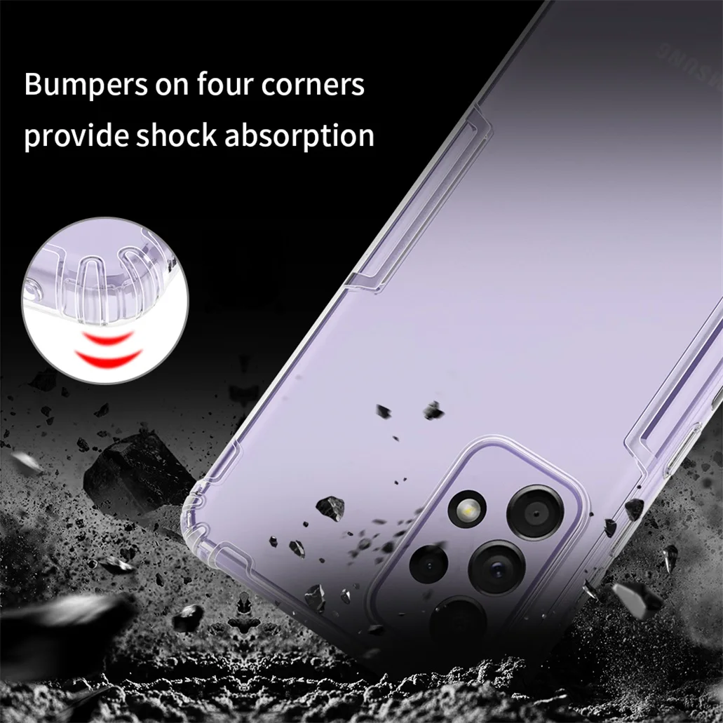 Чехол Nillkin для Samsung Galaxy A52 A72 A52S 4G 5G прозрачный чехол Мягкая силиконовая задняя