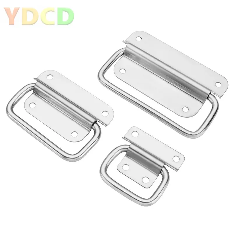 

201/304 Stainless Steel Folding Handle Industrial Equipment Case Aviation Case Handle Toolbox Movable Wooden Case Handle