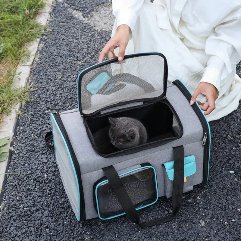 

Cat Bag Pet Bag Outgoing Portable Portable Backpack Large Space Breathable Perspective Pet Backpack Cat Dog Universal Pet Bag
