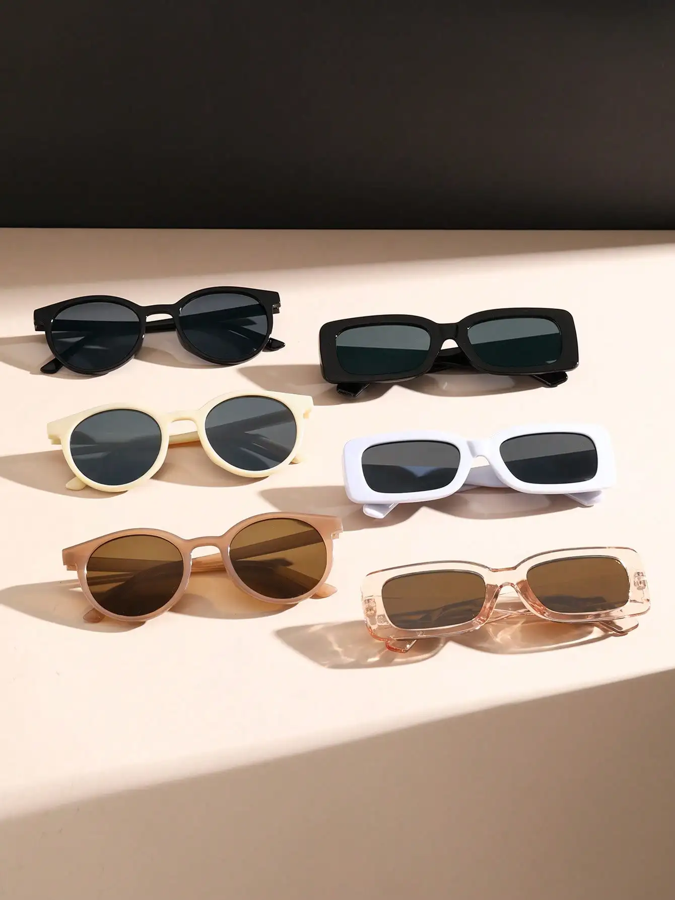Комплект Из 6 Модных Солнцезащитных Очков Унисекс