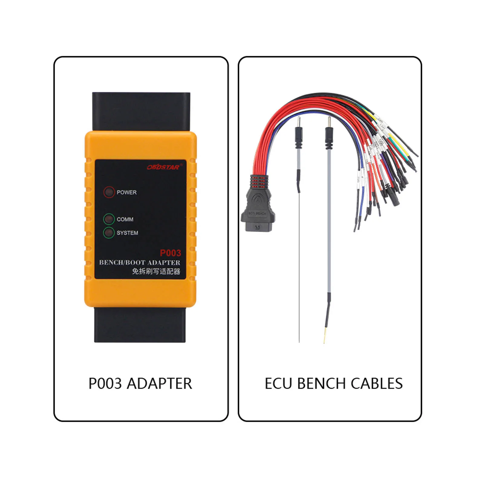 

OBDSTAR P003 комплект P003 адаптер с ECU настольные кабели, работающие с OBDSTAR X300 DP/ X300 DP PLUS/ X300 PRO4/ Key Master DP