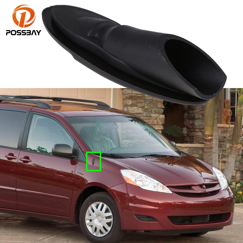 Car Antenna Adapter Base Black Ornament Bezel Aerials Cover for Toyota Sienna 2004 2005 2006 2007 2008 2009 2010 Exterior Parts