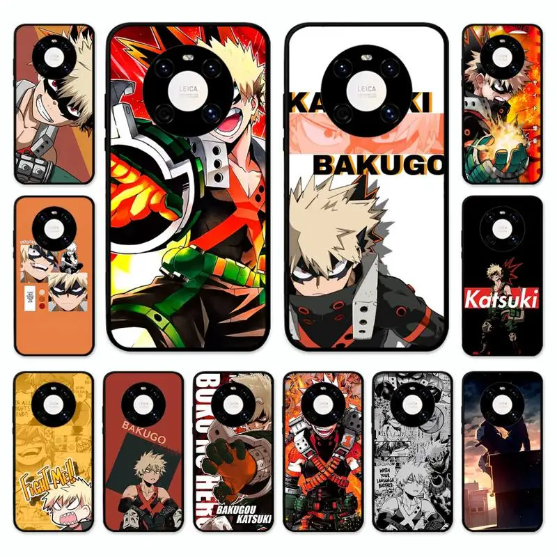 

FHNBLJ Katsuki Bakugo Boku My Hero Academia Phone Case for Huawei Mate 20 10 9 40 30 lite pro X Nova 2 3i 7se