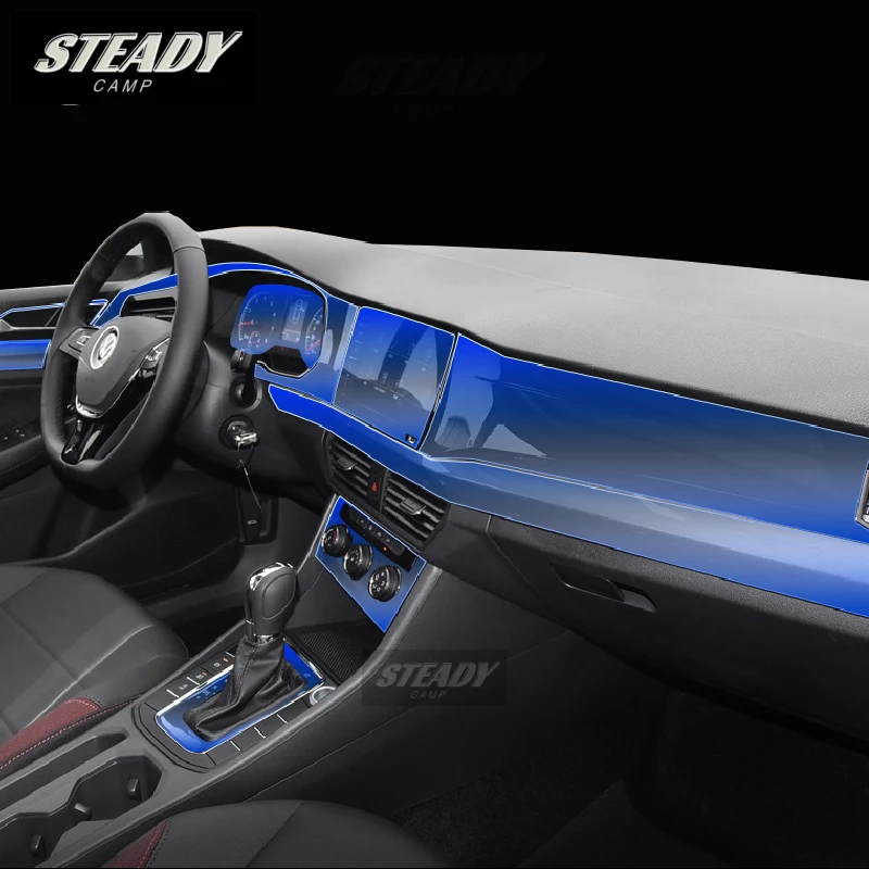 

For Volkswagen Bora 2019-2022 2023 Car Interior Center Console Transparent TPU Protective Film Anti-scratch Repair Accessories