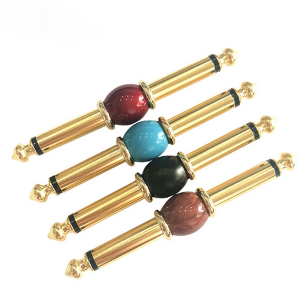 

6.35 Mm Guitar Effects Pedal Adapter 1/4 Inch Male To Male Mono Plug Connector Pedal Connector Guitars Accessories Parts