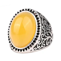 rings for women retro design stainless steel womens ring turkish oval stone vintage party rings 2022 trend