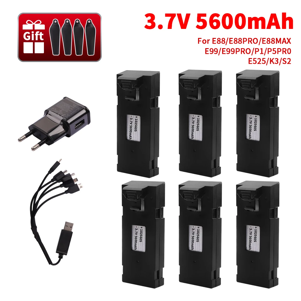 Аккумулятор для радиоуправляемого дрона E88 E99 E88PRO Ls-E525 E99PRO K3