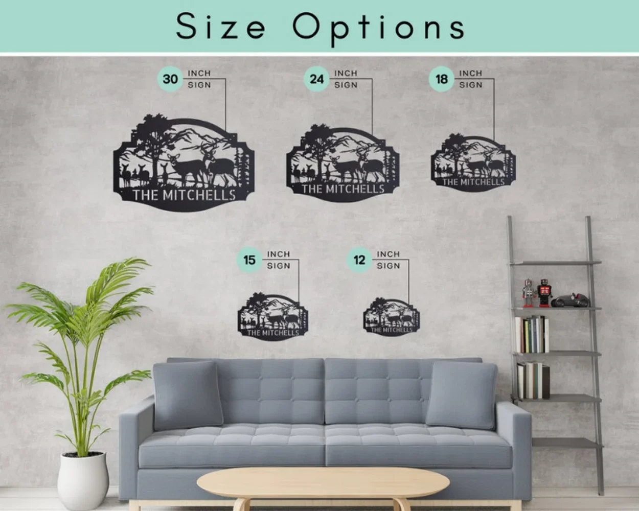 Персонализированный металлический знак кабины с оленями для охоты на открытом