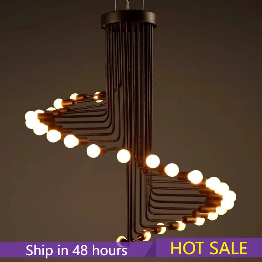 

Modern design led chandelier living room lighting Nordic Bar Cafe dining room lamp pendant retro decorative Chandelier