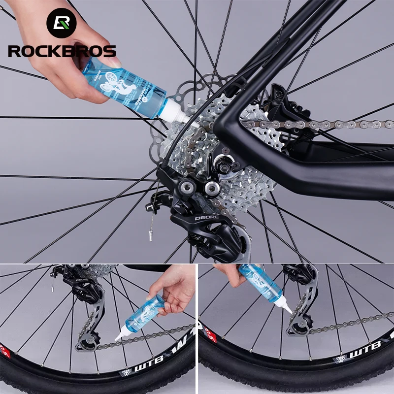 

ROCKBROS Bicycle Lubricating Oil Antirust Mountain Bicycle Bearing Gear Dustproof Corrosion Resistance Bike Chain Oil Portable