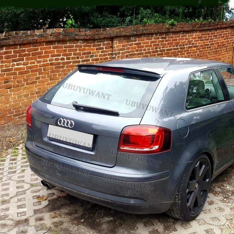 

Lip Spoiler For Audi A3 8P 8P FL 2003 - 2012 High Quality ABS Plastic Audi A3 8P Mini Spoiler Rear Roof Car Wing Universal