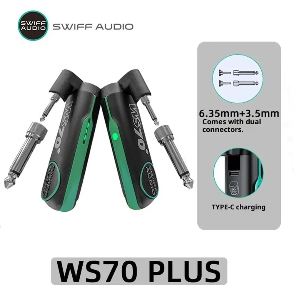 Фото Беспроводная гитарная система SWIFF AUDIO WS-70 Plus: передатчик и приемник для цифровой передачи звука для электрогитары, бас-гитары, скрипки №5