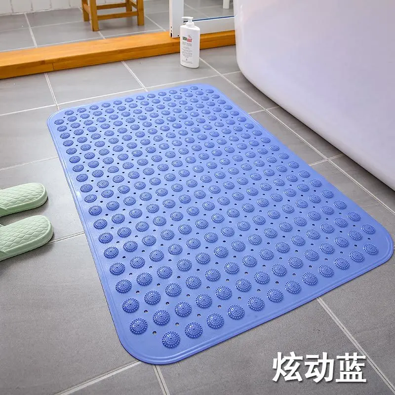 1pcs self priming silicone bathroom mats pvc rectangle bath artifact foot massage cushion sole non slip shower room carpet free global shipping