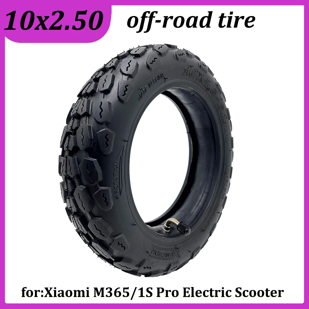 

10x2.50-6.1 Tire for Xiaomi M365/1S Pro Series Electric Scooter 10 Inch Upgrade Widened Inner Outer Tyre