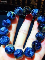 natural blue pietersite women crystal beads bracelet 15 4mm round beads chatoyant cat eye from namibia aaaaa