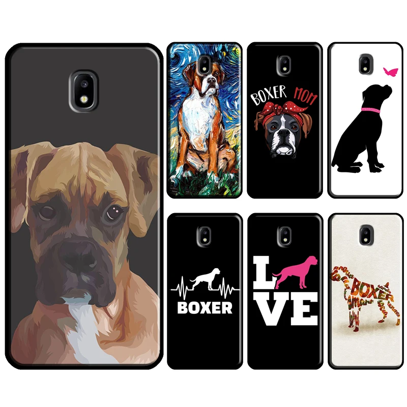 Boxer Dog Puppy Phone Case For Samsung J4 J6 Plus J1 J3 J7 J5 2016 A5 A3 2017 A6 A8 J8 A7 A9 2018 Cover