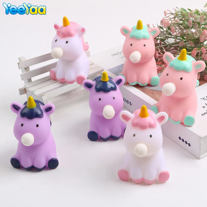 

Unicorn Spit Bubble Mochi Squishy Toys Squeeze Soft Sticky Stress Relief Funny Cute Toys Birthday Gift For Adults Or Children