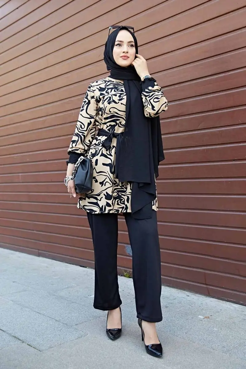 

Rosella Hijab Suit Hijab Double Suit Ramadan Feast and Wedding visit Dress