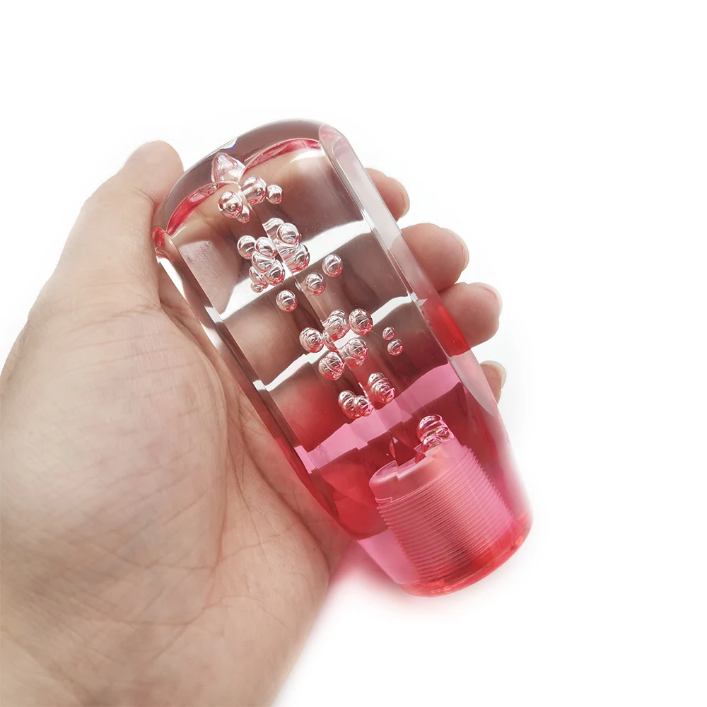 Ручка переключения передач автомобильная рычаг с прозрачными пузырьками