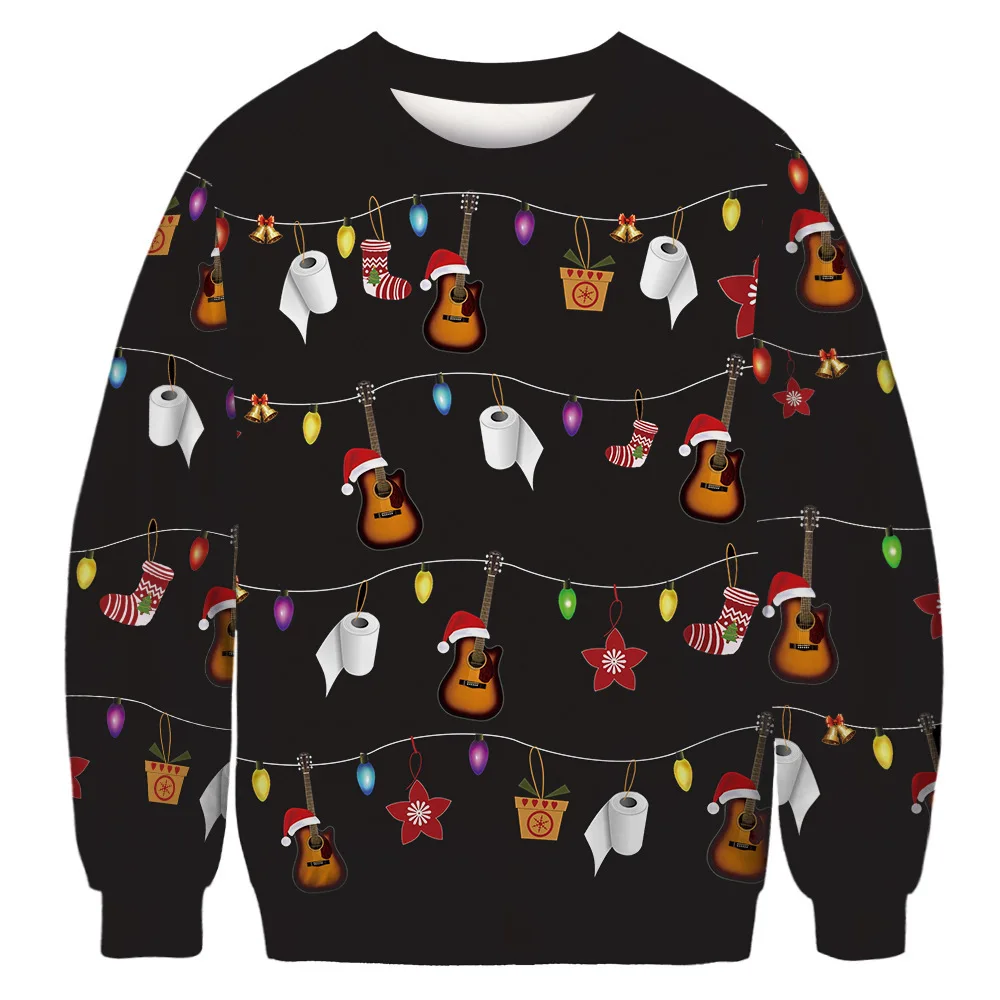 

Unisex Hoodies Christmas Collection Fashion Long-sleeved Tops Creative Print Sweatshirts Autumn Winter Pullovers Streetwear 2022