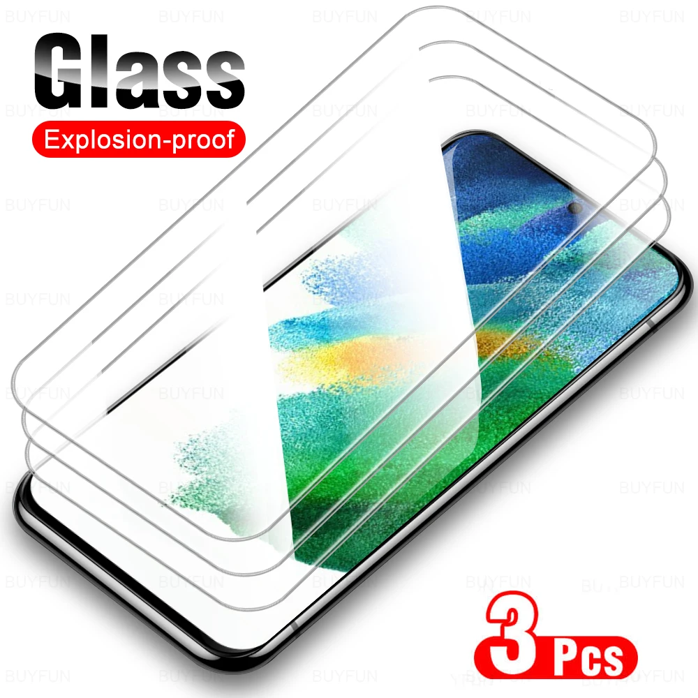 

3Pcs Armor Samsun S21 FE Glass For Samsung S21 FE Protective Glass For Samsang S20 FE S21FE S 21 FE SM-G990B/DS Screen Protector