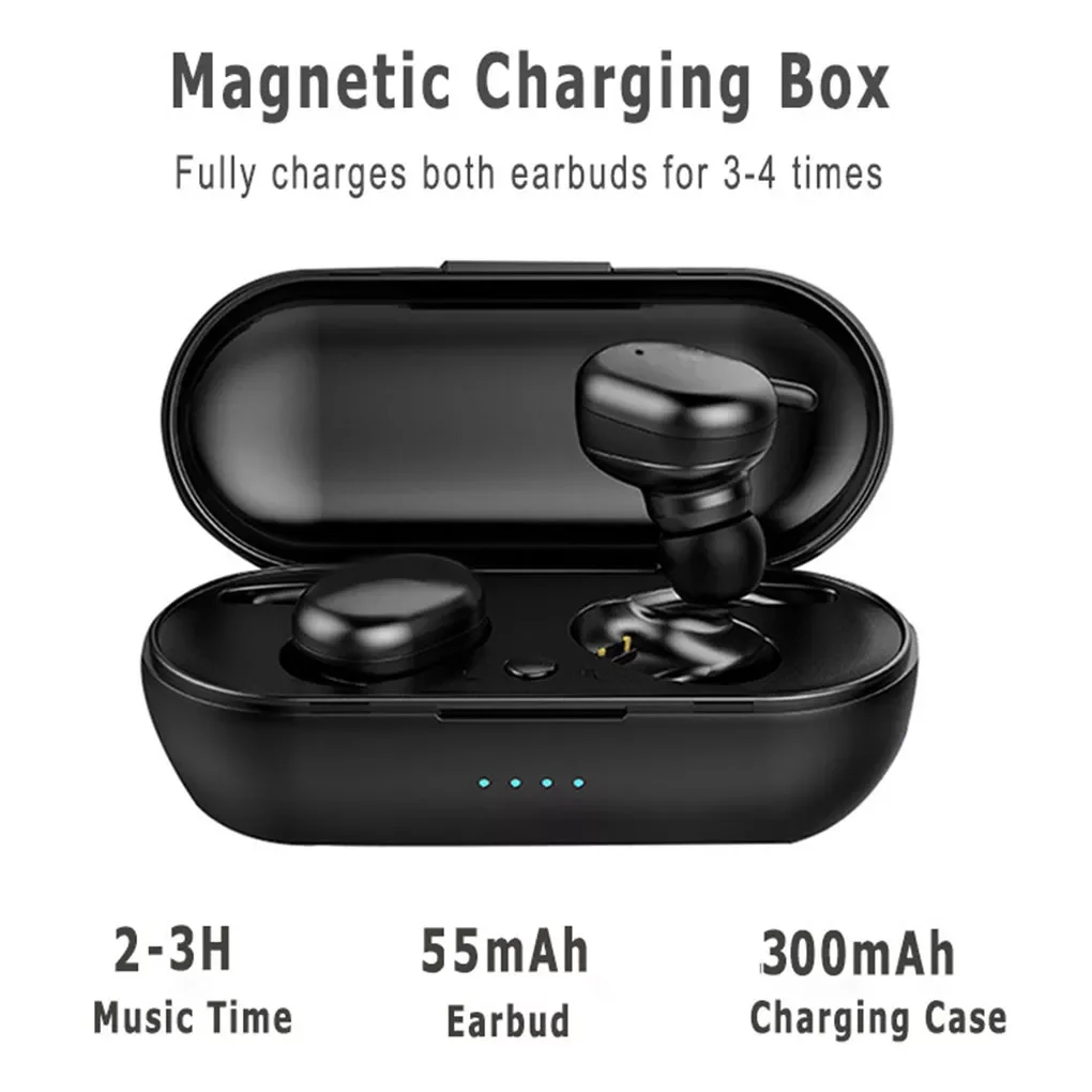 

NEW IN Bluetooth 5.0 Earphones Mini Wireless Headphones In-Ear Sports Headset For iOS/Android Phones HD Call For iPhone for Xiao