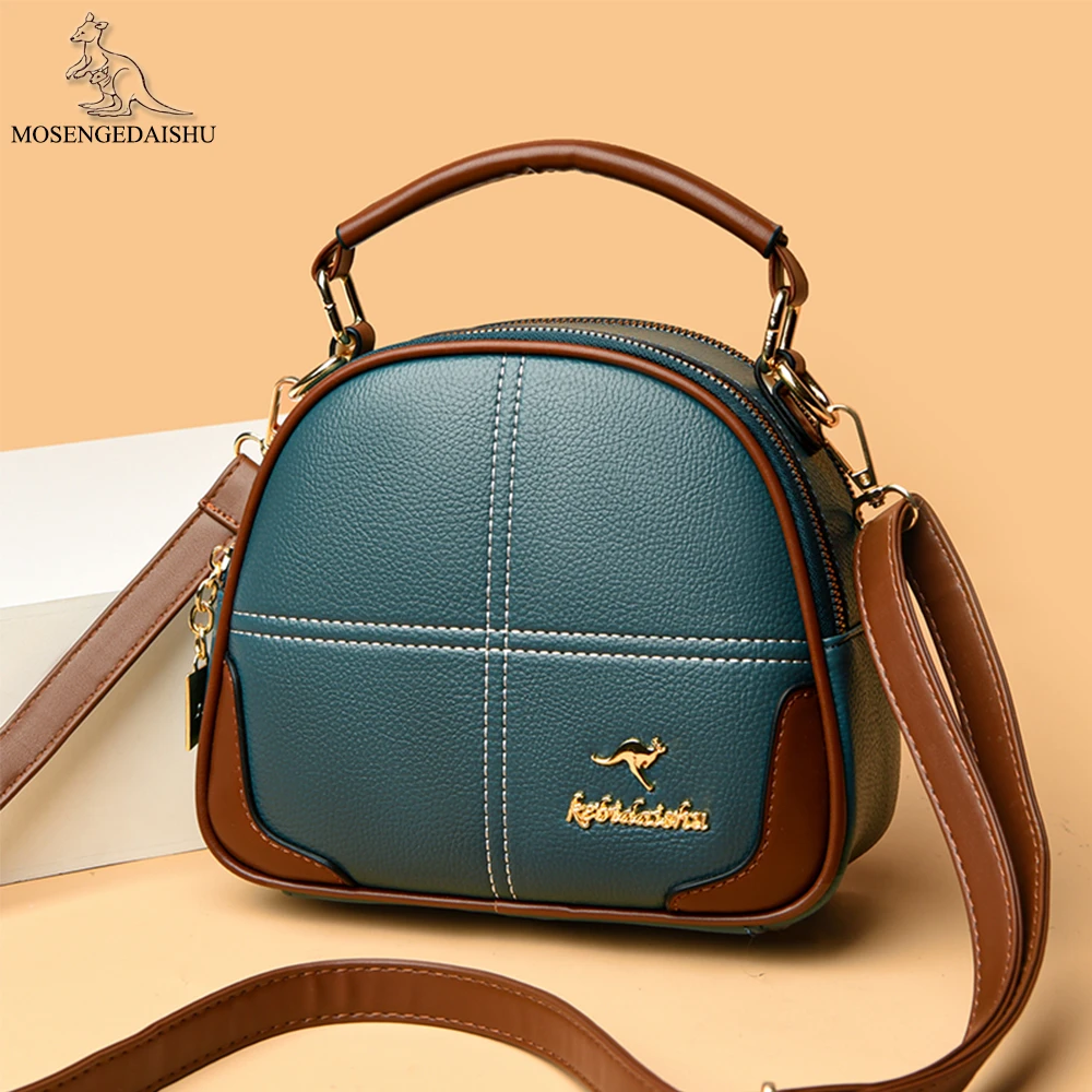 

Fashion High Quality Leather Solid Color Ladies Shoulder Bag Multifunctional New Women's Handbag Small Women Messenger Bags Sac