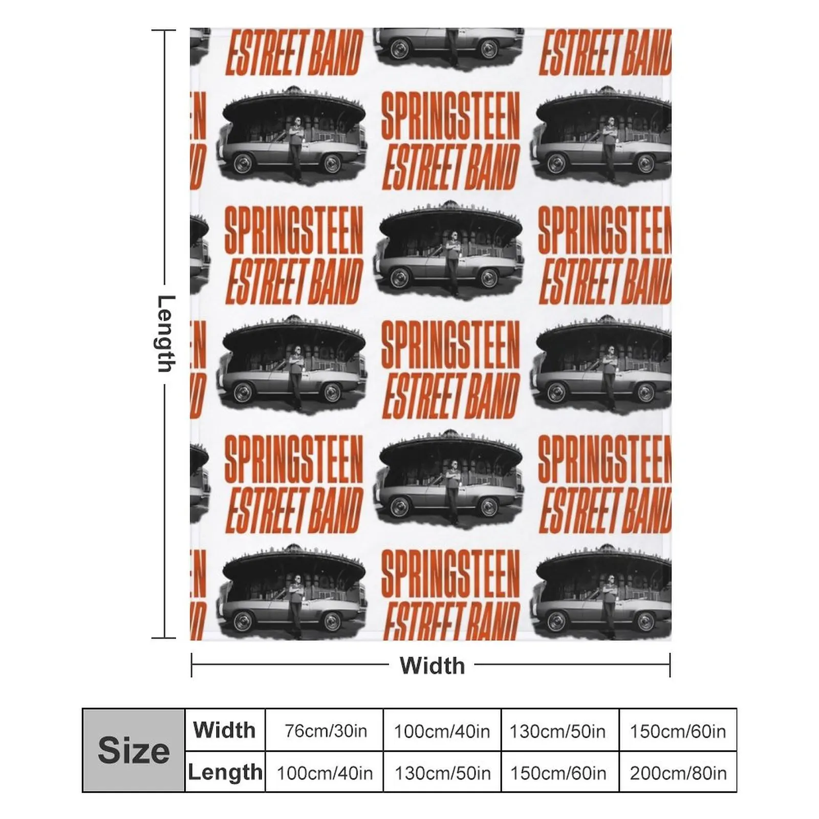 Бр?ок?? Музыка Spr Brug??? ?н и The ? Str??? ?t Band Tour 2023 Подарочное одеяло Boss Fan милые одеяла в