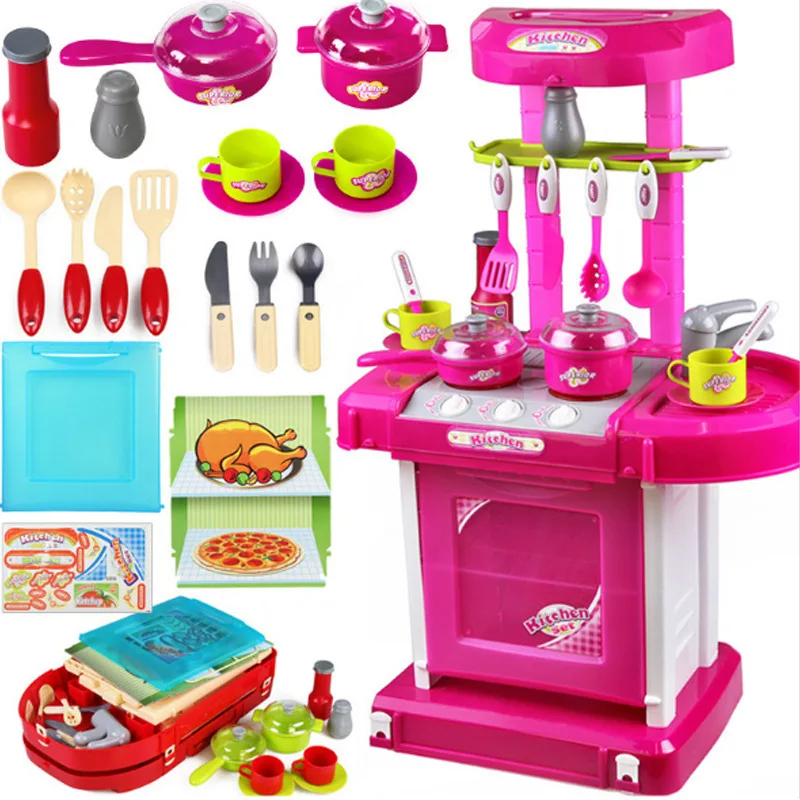 кухонный игровой набор kitchen playset. 66043. Toy set. набор доктора. 00 супермаркет с тележкой.
