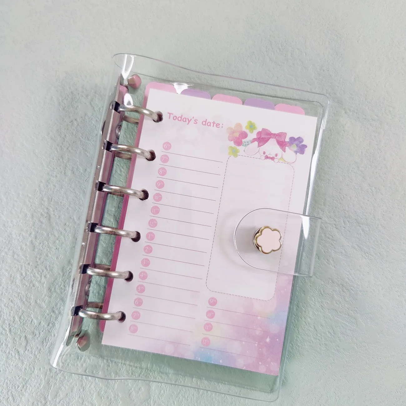 

A7 Loose Leaf Notebook Refill Spiral Binder Inner Page Weekly Monthly To Do Line Dot Grid Inside Paper Stationery