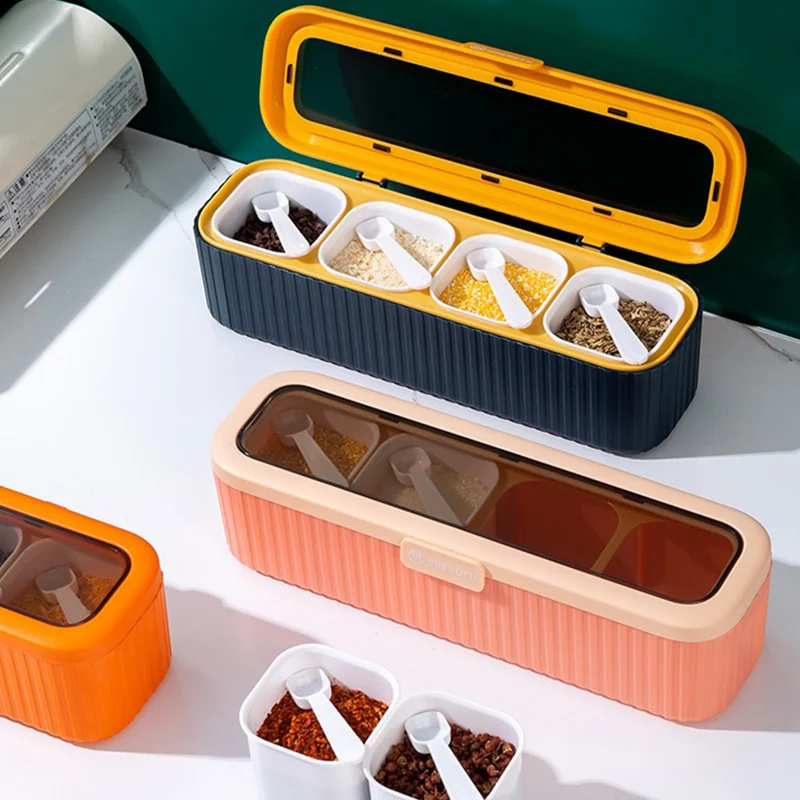 Коробка для приправ в скандинавском стиле 4 1 Набор уплотнений бытовая