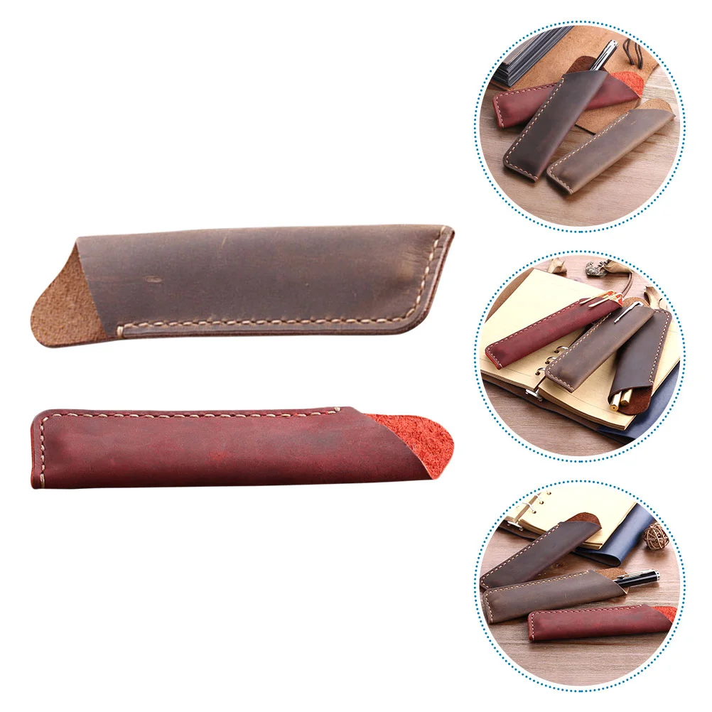 

Vintage Case Retro Style Cases Ballpoint Hand-made Students Delicate Cowhide