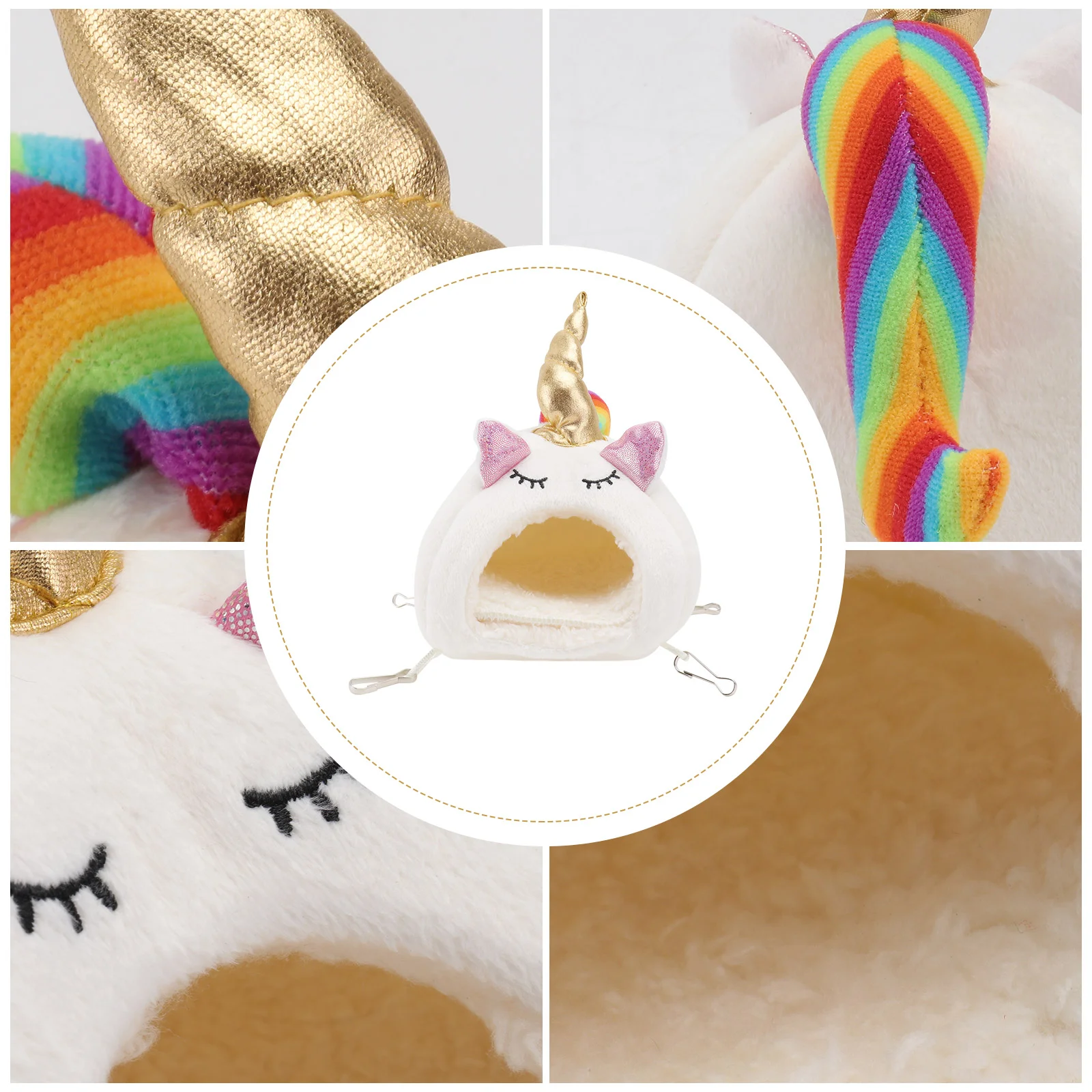 

House Guineahamster Small Warm Pet Animalcage Bed Rabbit Bedding Accessories Habitats Habitat