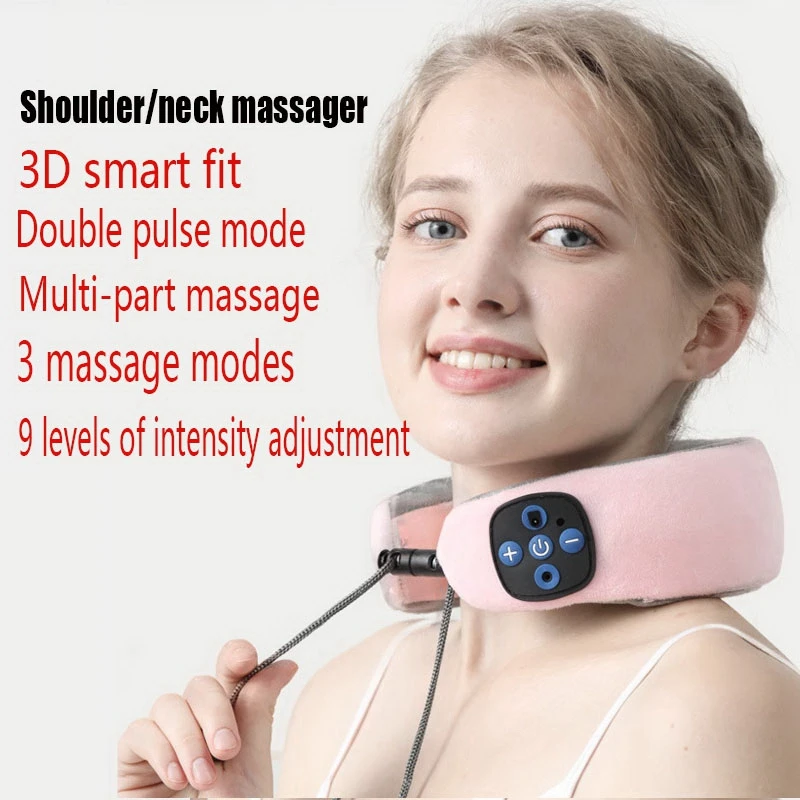 

Electric Wireless Neck Massager Pillow U Shape Multifunctional Portable Shoulder Massager Home Car Travel Relax Massager
