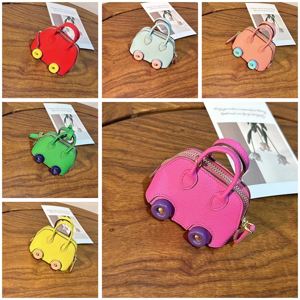 Мини-сумка ручной работы брелок крошечная сумка из искусственной кожи украшение