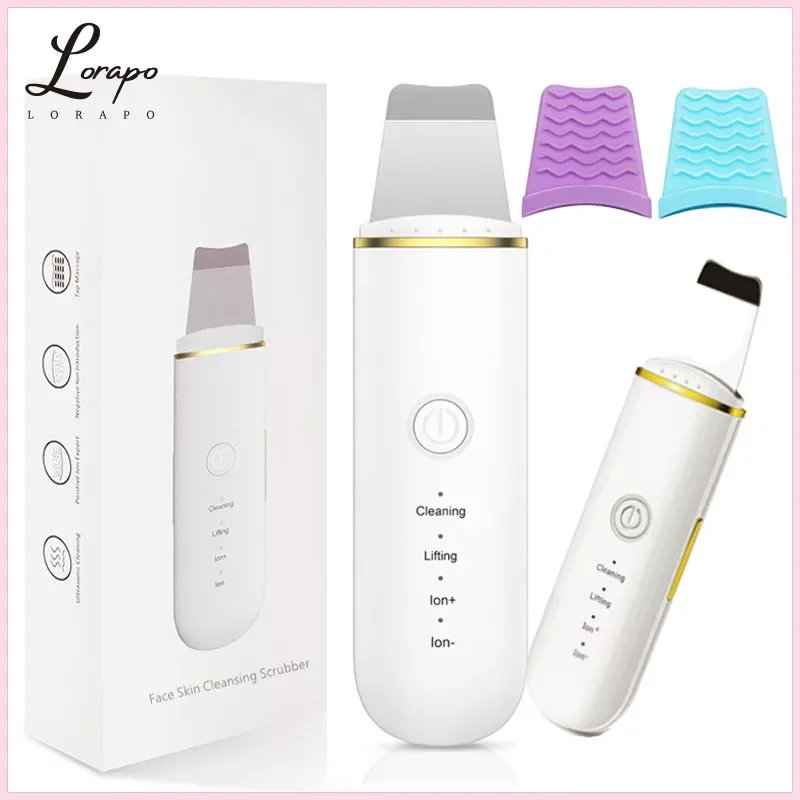 

NEW2022 Ultrasonic Skin Scrubber Deep Face Cleaning Blackhead Remover Facial Scrubber Shovel Vibration Face Spatula Lift Machine