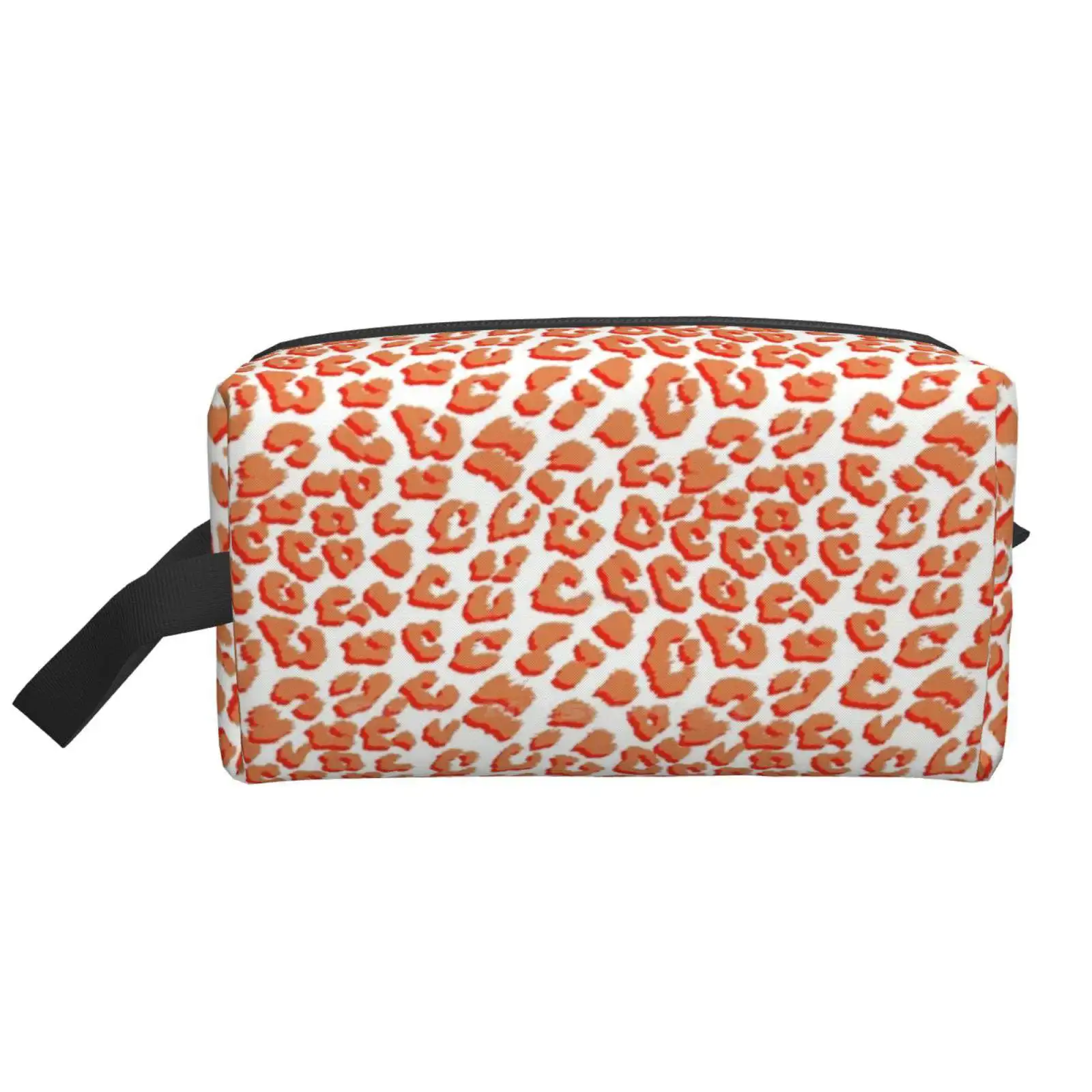 

Дорожные спортивные сумки для хранения с коралловым и леопардовым принтом животных, большие размеры, коралловый и оранжевый узор, бесшовны...