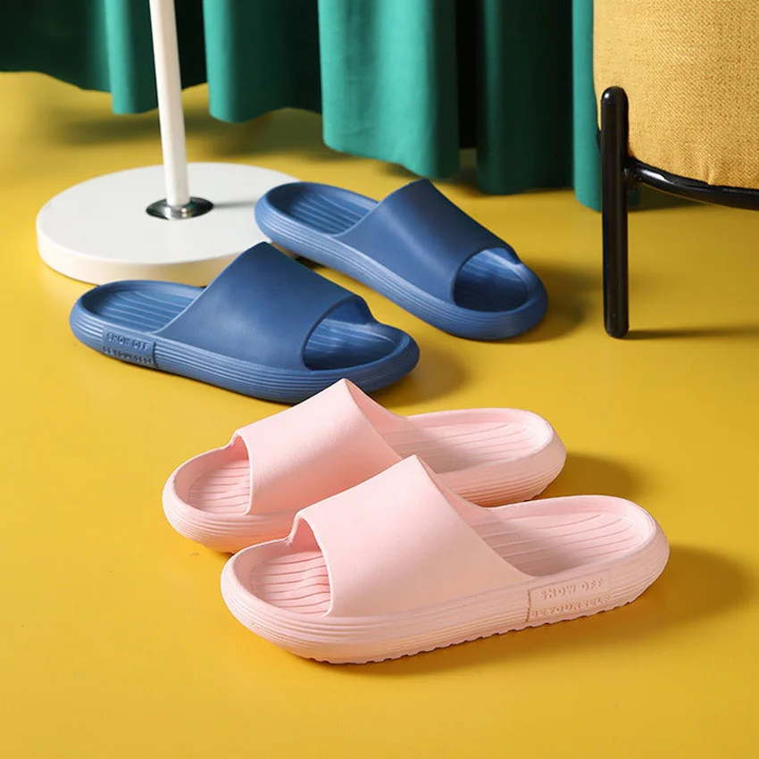 Women Slippers Cloud Summer Beach Slides Indoor Soft Sole Non Slip Sandals Men Male Ladies Home Flat Shoes Female flip flops