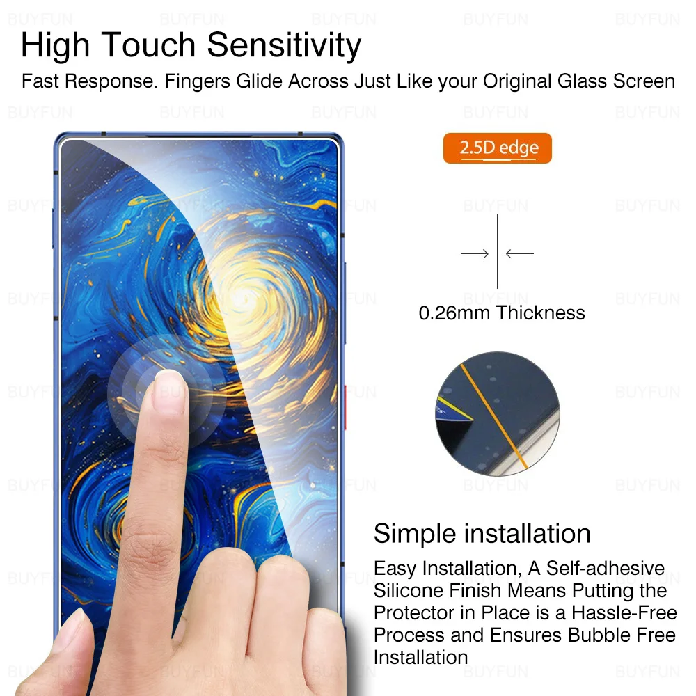 4 шт. для ZTE nubia Z70 Ultra 5G прозрачное закаленное стекло Защитная пленка экрана nubiaZ70 Z 70