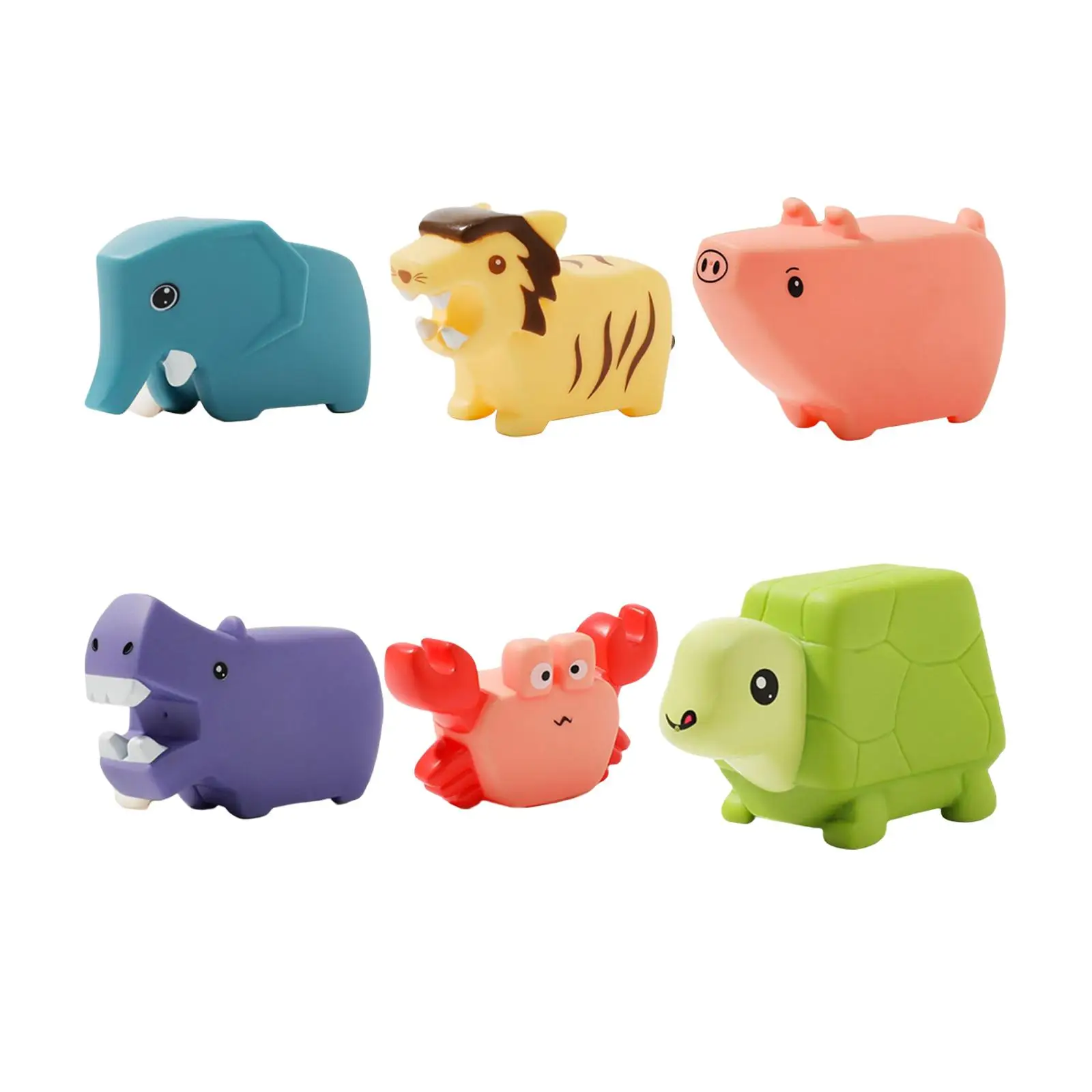 

3 Pieces Little Animal Squirts Fun Bath Toys Pool Floating Funny Gift Beach Cute Animals Bath Toy for Toddler Baby Boys
