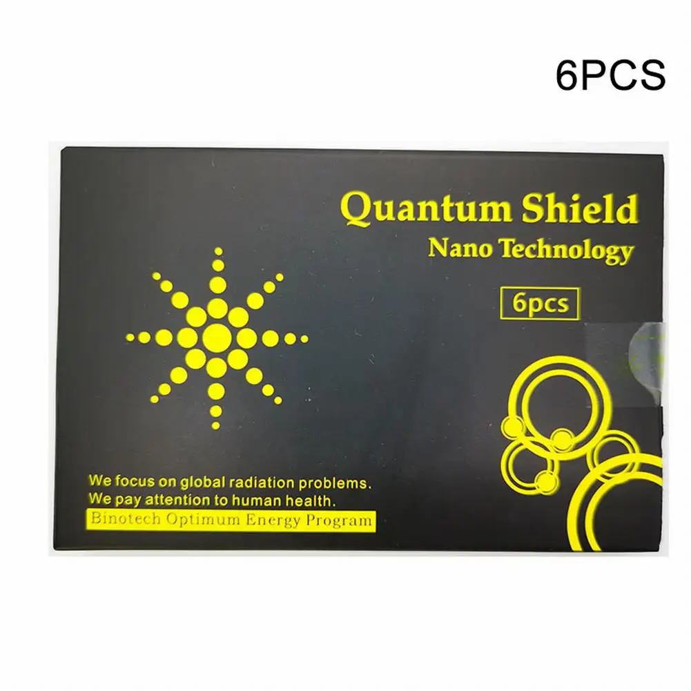 

Quantum Anti Radiation Shield 5G EMF Protection - Phones Laptops - 6 Stickers Conditioners Refrigerators Microwave Ovens