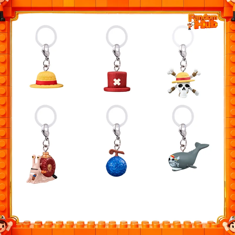 Фото 2026 Bandai One Piece Iconic Mark Gp Bag Charms - Лабун, Гол Д. Роджер, Шапка Чоппера, Ден Ден Муши, Соломенная шляпа - Аниме-игрушки в подарок №3