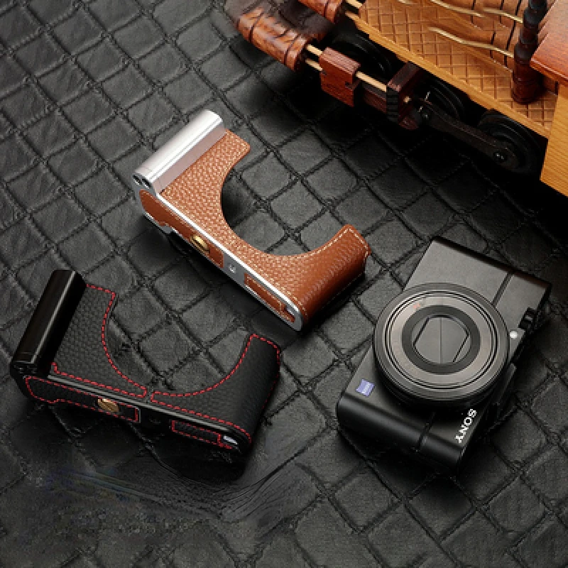 

For sony rx100 rx100ii rx100iii rx100iv rx100v rx100vi RX100m6 m5 m4 m3 Camera handle Cover Case corium Bag Protector Pouch base