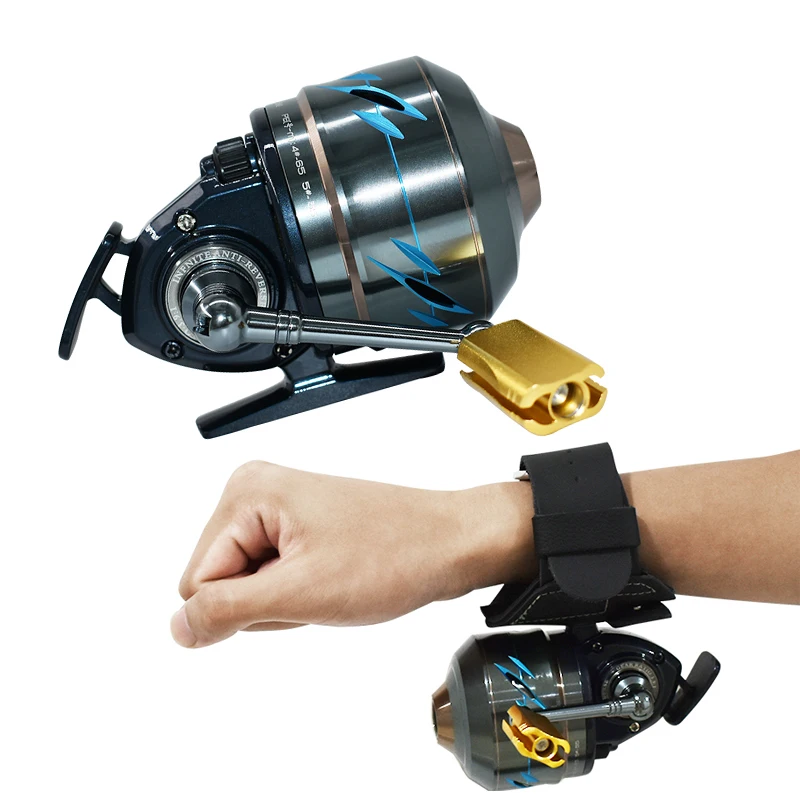 Professional All-metal Polished Fishing Reel 3.9:1 Speed Field Fishing Slingshot Special Reel 6+1 Bearing Adjustable Rocker Arm