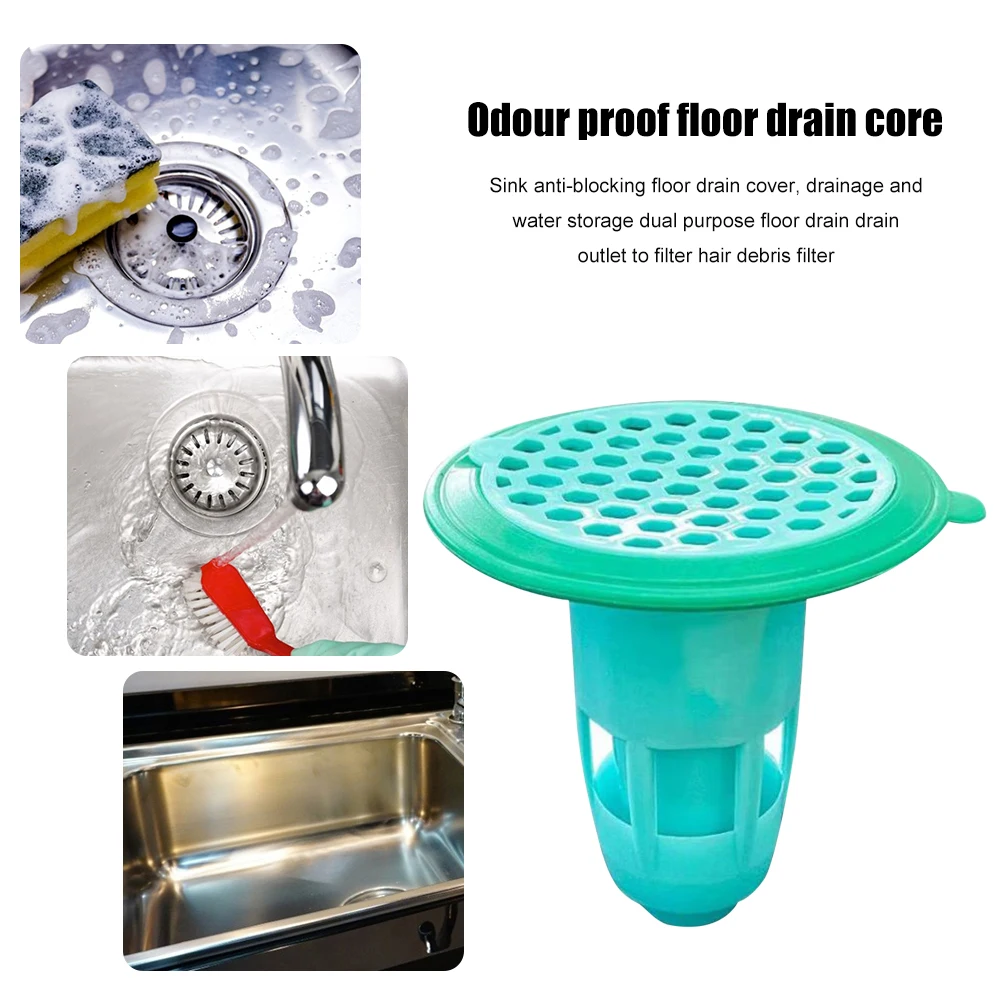 

Toilet Deodorant Floor Drain Floor Home Bathroom Inner Core Sewer Deodorizer Bath Stopper Plug Sink Strainer Filter Shower