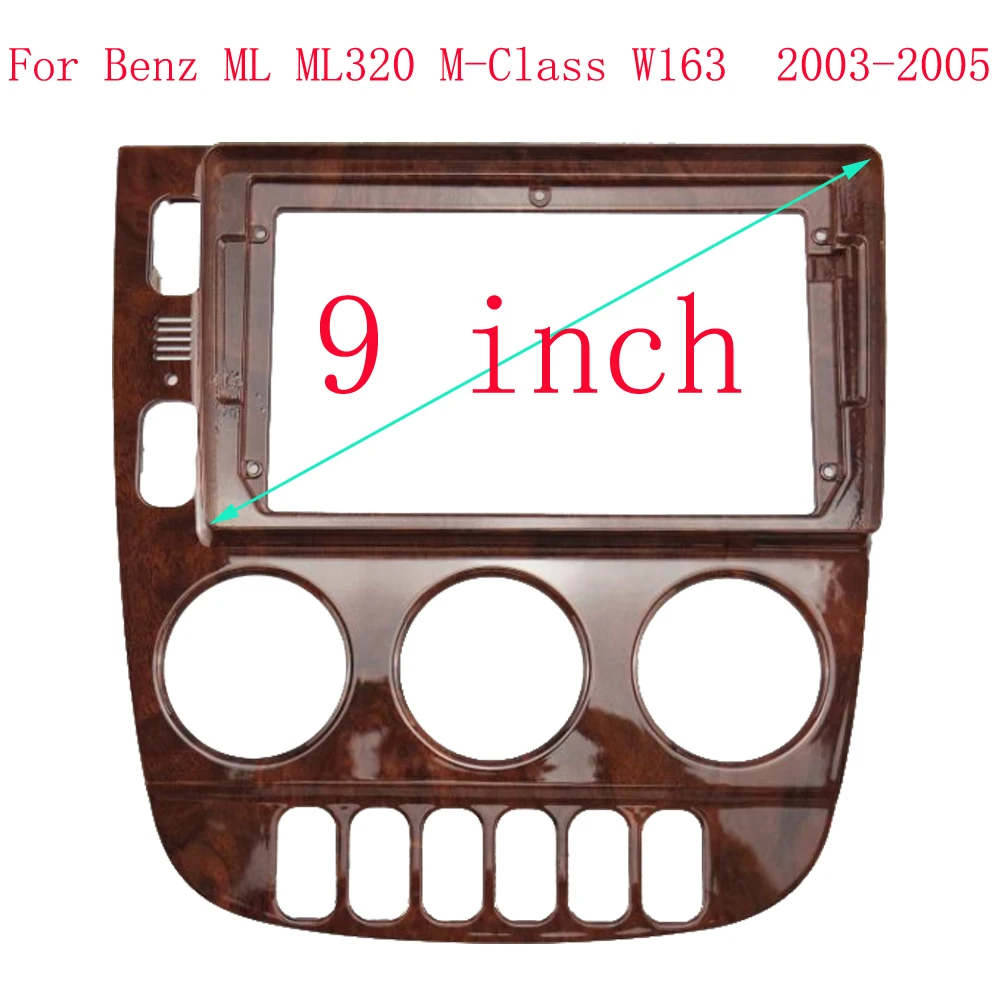 9-дюймовый 2 Din автомобильный радиоприемник Facia для Benz ML ML320 M-Class W163 1998-2005 Android