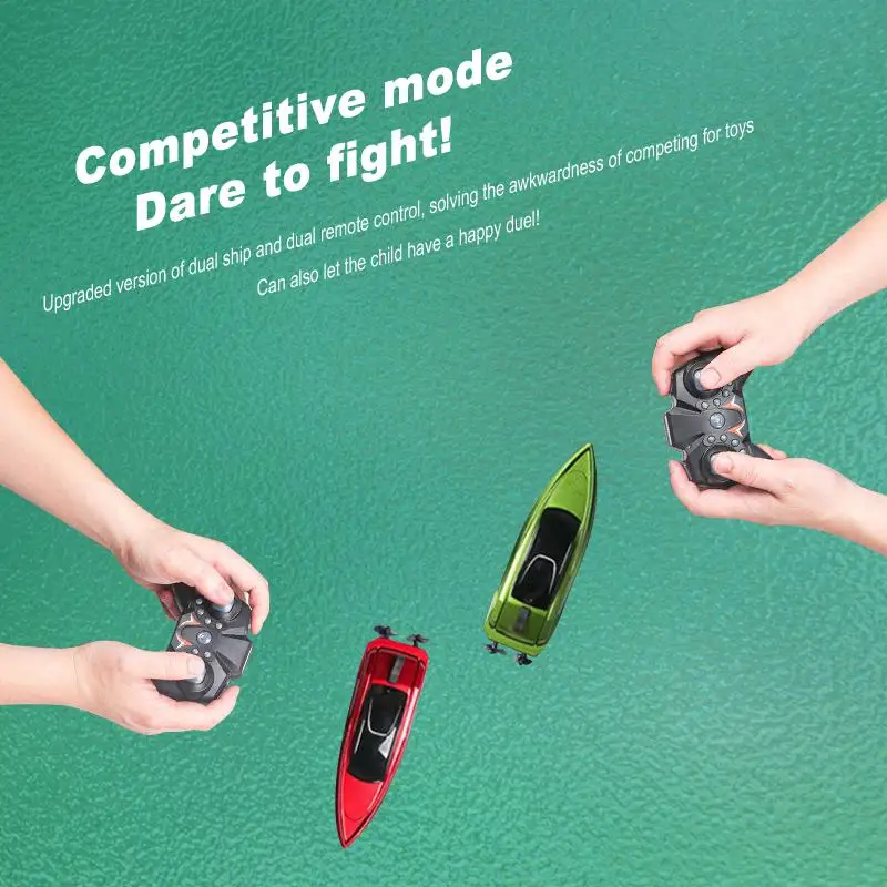 

Rechargeable Waterproof Remote Control Speedboat - The Ultimate Electric Toy for Water Adventures