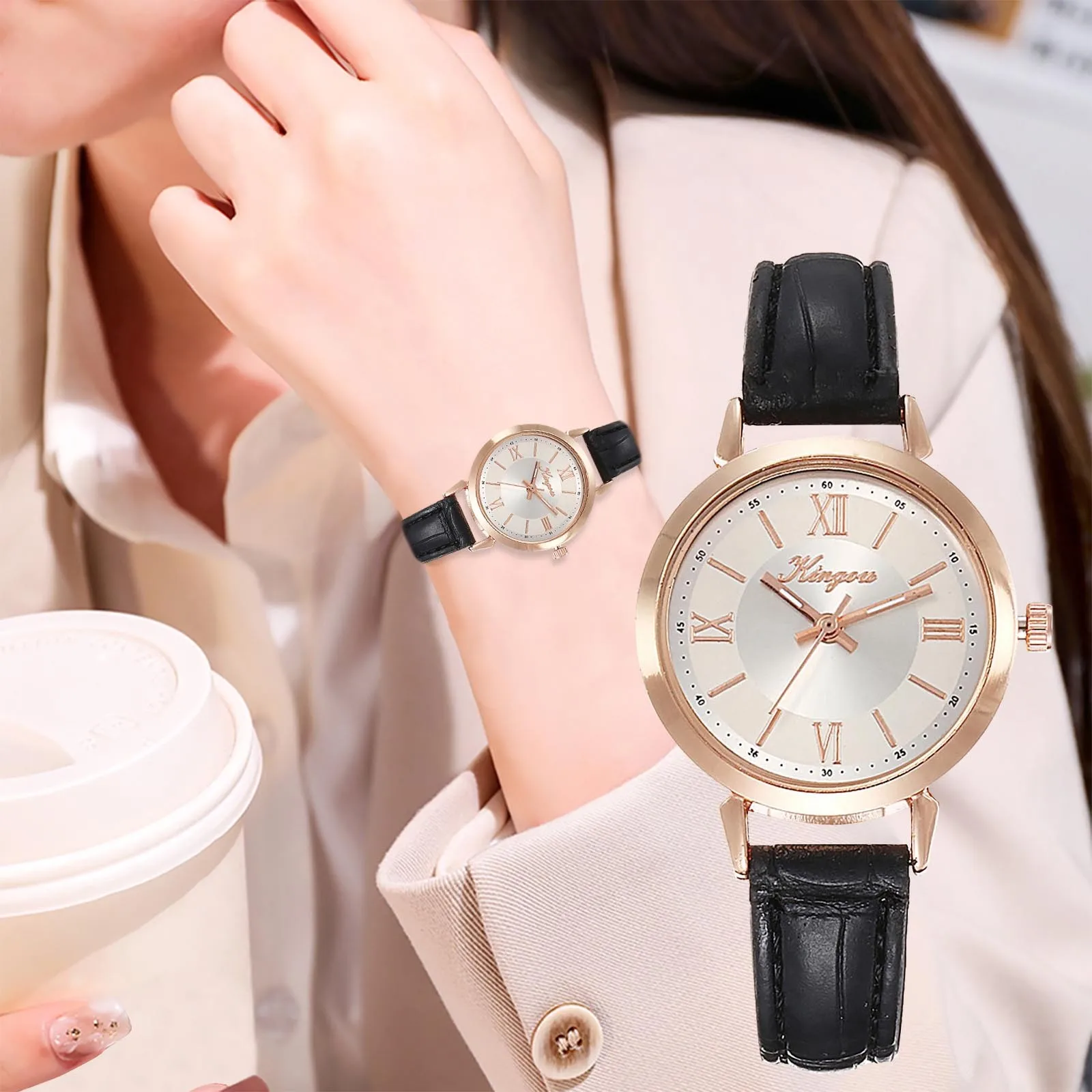 

Ladies Watch Leather Strap Analog Quartz Fashion Temperament Ladies Watch Women Watches Fashion Ladies Quartz Watch Relogio