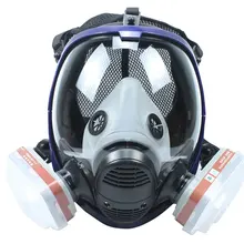 7 in 1 Chemical Gas Mask Hot 6800 Dust Respirator Paint Insecticide Spray Silicone Full Face Mask Filter for Laboratory Welding